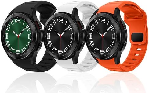 kytuwy Bands Compatible for Galaxy Watch 6 Band/Galaxy Watch 5 Band 44mm 40mm, Rugged No Gap Band for Galaxy Watch 6 Classic Bands 47mm 43mm, Silicone Sport Strap for Samsung Galaxy Watch 5 Pro 45mm in Saudi Arabia