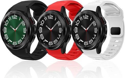 kytuwy Bands Compatible for Galaxy Watch 6 Band/Galaxy Watch 5 Band 44mm 40mm, Rugged No Gap Band for Galaxy Watch 6 Classic Bands 47mm 43mm, Silicone Sport Strap for Samsung Galaxy Watch 5 Pro 45mm in Saudi Arabia