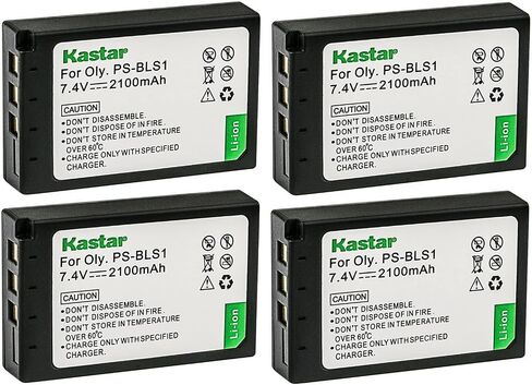 Kastar BLS1 Battery 3-Pack Replacement for Olympus BLS-1 PS-BLS1 Battery, BCS-1 PS-BCS1 Charger, E-400, E-410, E-420, E-450, E-600, E-620, E-P1, E-P2, E-P3, E-PL1, E-PL1s, E-PL3, E-PM1 Camera in Saudi Arabia