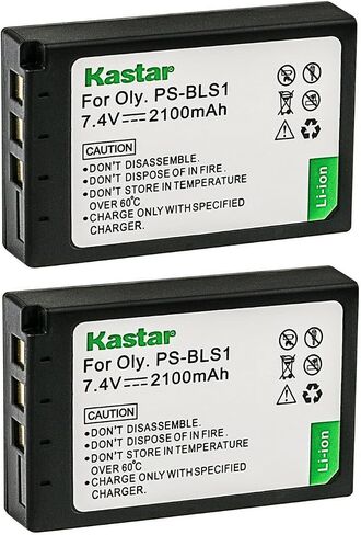 Kastar BLS1 Battery 3-Pack Replacement for Olympus BLS-1 PS-BLS1 Battery, BCS-1 PS-BCS1 Charger, E-400, E-410, E-420, E-450, E-600, E-620, E-P1, E-P2, E-P3, E-PL1, E-PL1s, E-PL3, E-PM1 Camera in Saudi Arabia