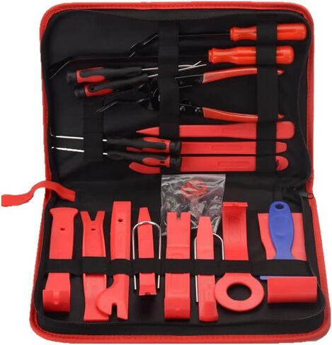 FLZOSPER 5Pcs Car Trim Removal Tool - Car Pry Tool Kit，Door Panel Audio Remover Tools for Vehicle Dash Radio Audio Installer in Saudi Arabia