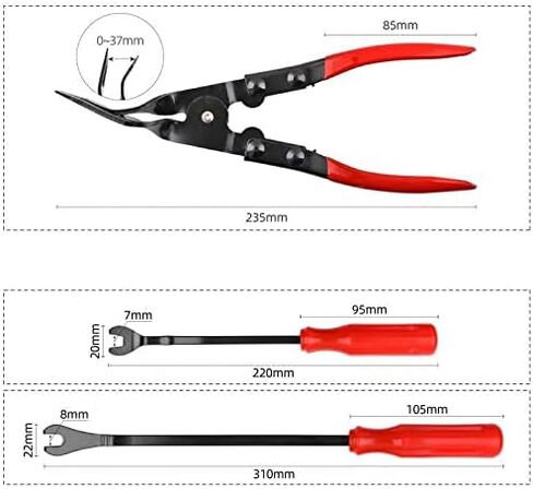 FLZOSPER 5Pcs Car Trim Removal Tool - Car Pry Tool Kit，Door Panel Audio Remover Tools for Vehicle Dash Radio Audio Installer in Saudi Arabia