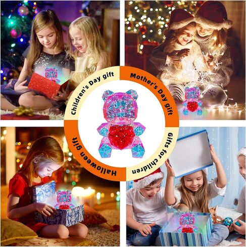 LED Bear Night Light,Glowing Bear Light Night Ligh for Her,Kids Presents Gift for Girlfriend Mom Kids Birthday Anniversary,Nursery Decor (Bear) in Saudi Arabia