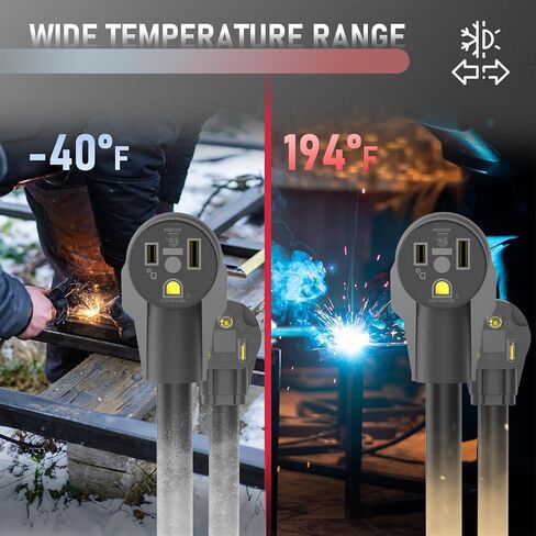 YESWELDER 15ft 250 Volt 8 AWG Welder Extension Cord Power Extension for Welding Machines, NEMA 6-50P to 6-50R in Saudi Arabia
