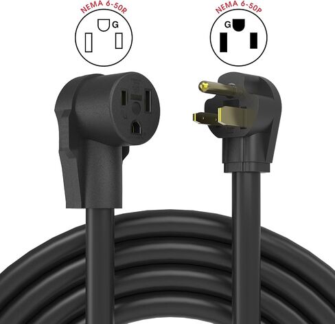 YESWELDER 15ft 250 Volt 8 AWG Welder Extension Cord Power Extension for Welding Machines, NEMA 6-50P to 6-50R in Saudi Arabia