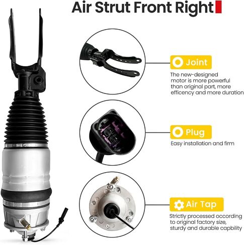VIGOR Front Left Air Shock Absorber Compatible with 2010-2018 Touareg 7P, Audi Q7 and Porsche Cayenne II 92A Car Air Strut, OEM Replace Number 7P6616039N in Saudi Arabia
