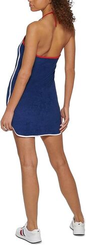Tommy Hilfiger Sport Womens Logo Midi Halter Dress Navy L in Saudi Arabia