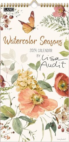 LANG Watercolor Seasons 2024 Vertical Wall Calendar (24991079144) in Saudi Arabia