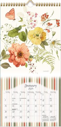 LANG Watercolor Seasons 2024 Vertical Wall Calendar (24991079144) in Saudi Arabia