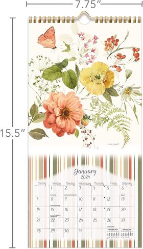 LANG Watercolor Seasons 2024 Vertical Wall Calendar (24991079144) in Saudi Arabia