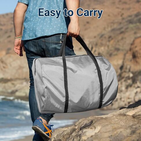 منصة رصيف عائمة قابلة للنفخ مقاس 8 × 5 قدم، رصيف عائم سميك للخدمة الشاقة مع مضخة هواء 600 وات ومضخة يدوية، رصيف عائم غير قابل للانزلاق ومضاد للانقلاب مع حقيبة تخزين للبحيرة وحمام السباحة والشاطئ والمحيط in Kuwait