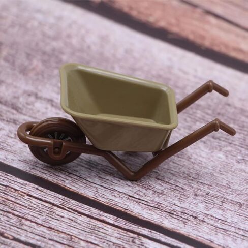 Zerodeko 4PCS Simulation Cart Models, Dollhouse Mini Barrows, Miniature Wheelbarrow Accessories for Action Figures, Dioramas, Micro-Landscape Decor in Saudi Arabia