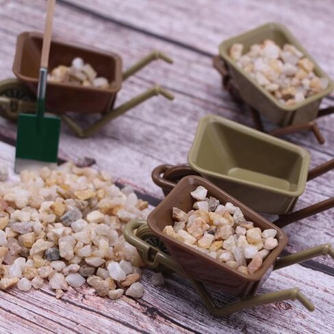 Zerodeko 4PCS Simulation Cart Models, Dollhouse Mini Barrows, Miniature Wheelbarrow Accessories for Action Figures, Dioramas, Micro-Landscape Decor in Saudi Arabia