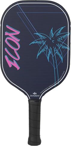 Diadem ICON Performance Pickleball Paddle | Graphite Carbon Fiber, Honeycomb Core, Fiberglass Face, Ultra Sleek Edge Guard, Spin Friendly | Indoor/Outdoor | USAPA Approved in Saudi Arabia