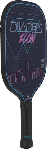 Diadem ICON Performance Pickleball Paddle | Graphite Carbon Fiber, Honeycomb Core, Fiberglass Face, Ultra Sleek Edge Guard, Spin Friendly | Indoor/Outdoor | USAPA Approved in Saudi Arabia