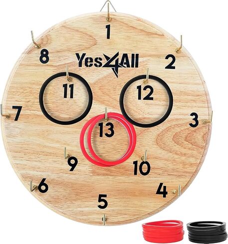 Yes4All Ring Toss Wall Game/Indoor & Outdoor Game for Adults/Wall Game for Game Room, Camping, Party in Saudi Arabia