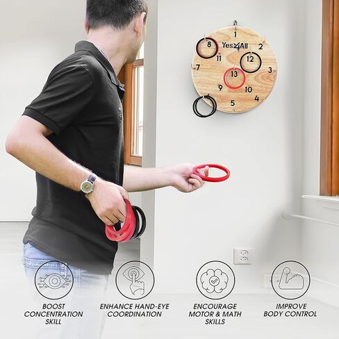 Yes4All Ring Toss Wall Game/Indoor & Outdoor Game for Adults/Wall Game for Game Room, Camping, Party in Saudi Arabia