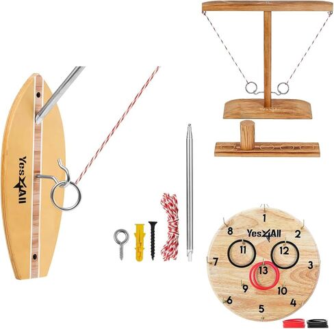 Yes4All Ring Toss Wall Game/Indoor & Outdoor Game for Adults/Wall Game for Game Room, Camping, Party in Saudi Arabia