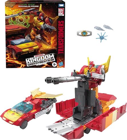 Transformers Toys Generations War for Cybertron: Kingdom Commander WFC-K29 Rodimus Prime with Trailer Action Figure, Kids Ages 8 and Up, 7.5-inch in Saudi Arabia
