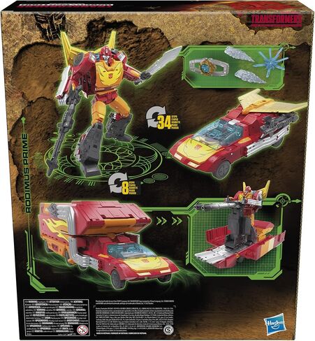 Transformers Toys Generations War for Cybertron: Kingdom Commander WFC-K29 Rodimus Prime with Trailer Action Figure, Kids Ages 8 and Up, 7.5-inch in Saudi Arabia