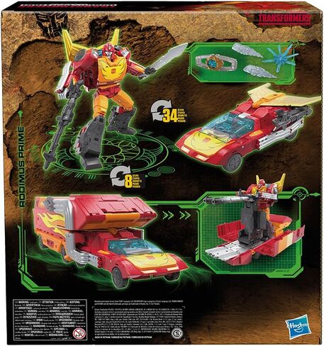 Transformers Toys Generations War for Cybertron: Kingdom Commander WFC-K29 Rodimus Prime with Trailer Action Figure, Kids Ages 8 and Up, 7.5-inch in Saudi Arabia