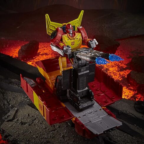 Transformers Toys Generations War for Cybertron: Kingdom Commander WFC-K29 Rodimus Prime with Trailer Action Figure, Kids Ages 8 and Up, 7.5-inch in Saudi Arabia