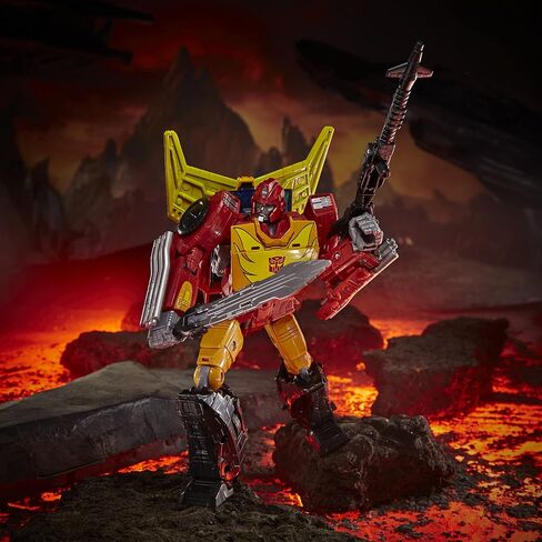 Transformers Toys Generations War for Cybertron: Kingdom Commander WFC-K29 Rodimus Prime with Trailer Action Figure, Kids Ages 8 and Up, 7.5-inch in Saudi Arabia