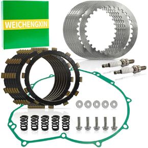 Clutch Kit Heavy Duty Springs & Cover Gasket Fit for Kawasaki Ninja 650 650R EX650E EX650F EX650A EX650C 2006-2016 Versys 650 KLE 650 2007-2020