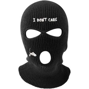 FitBest 3 فتحات بالاكلافا الشتاء غطاء الوجه الكامل قناع التزلج الدافئة محبوك بالاكلافا للرجال النساء في الهواء الطلق ركوب الدراجات التزلج الأسود in Kuwait