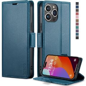 japezop IPhone 15 Pro Max 5G Case,IPhone 15 Pro Max 5G Wallet Case with [RFID Blocking],Card Holder Kickstand Magnetic,Leather Flip Case Wallet for IPhone 15 Pro Max 5G 6.7 Inch (Coffee)