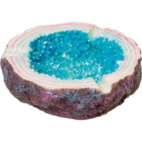 Polystone Crystal Rock Ashtray by Fujima Ashtray for Outdoor/Indoor/Patio/Home Decor Use Ash Holder for Smokers Cigarettes Unique Ashtray Length 5 x 5 Height