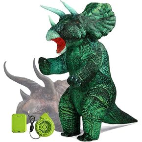 Triceratops Costumes for Adults,Dinosaur Costume Adult,Inflatable Dinosaur Costume Adult
