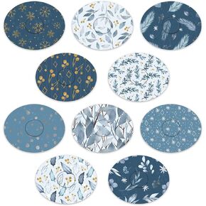 Dexcom adhesive mix Design - Adhesive Patches with split backing, easy to apply x 10 Pack - Winter (Dexcom G6)