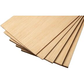 36 inch Balsa Wood Sheets (3/16 x 4 x 36 Pack of 5) Model Grade Hobby Craft Wood Thin Plank, Perfect for Modeling, Crafts, Hobbies, Laser, Glider Airplanes by BINOS (3/16 x 4 x 36 Pack of 5)