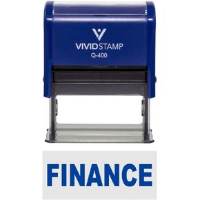 Finance Self-Inking Office Rubber Stamp (Black Ink) - Q-200