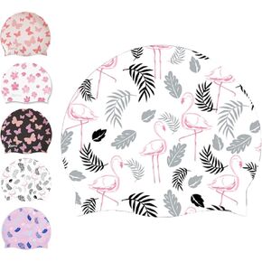 Swim Cap for Women & Men, YondestStars Silicone Swimming Cap Bathing Caps for Long & Short Hair, Swimming Accessories for Adult