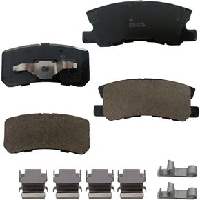 D1028 Ceramic Brake Pads Kits, 4pcs Front Brakes Pads Set Fit for Cobalt Malibu HHR Pontiac G6 Saturn Aura ION Redline