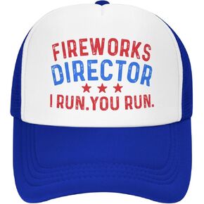 Fireworks Director I Run You Run Trucker Hat Men Baseball Cap Cute Hat