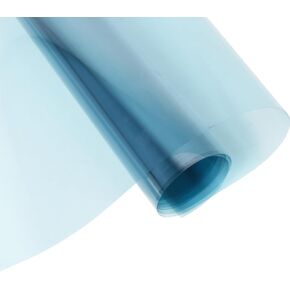 2MIL Transparent Safety Window Film UV Blocking Heat Insulation Window Tint Security Protection Sticker Self Adhesive Glass Film,Light Blue,35.4Inch x 6.5Feet