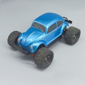 1/18 Scale Beetle Bule Body Shell Replacement for MT and Short Course Car Width 95mm with Decal Sheet（STZ18LHLAN）