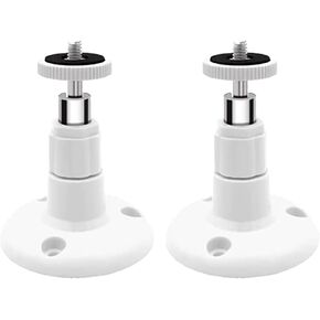 حامل جداري متوافق مع Arlo، eufyCam، بطارية Google Nest الجيل الثاني، بطارية Ring Stick Up Cam، حامل تثبيت على الحائط في السقف قابل للتعديل، دعامة تثبيت داخلية وخارجية مع رأس لولبي 1/4 بوصة in Kuwait