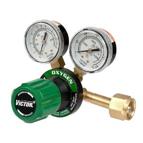 فيكتور تكنولوجيز 0781-9400 G250-150-540 منظم الأكسجين ذو المرحلة الواحدة للخدمة المتوسطة، نطاق توصيل 150 رطل لكل بوصة مربعة، وصلة مدخل CGA 540