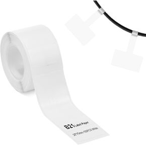 Label Maker Tape Compatible for NIIMBOT B21/B1/B3S, Barcode Price Label Printer Paper Waterproof Anti-Oil Scratch-Resistant Sticker Clear 1.57"x1.18"(40 * 30mm) 230 Labels