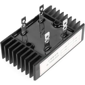 Bridge Rectifier 1600V, Diode Bridge Rectifier, 1pcs 100A Amp 2 Phase High Power Rectifier for Power Supply Black