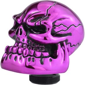 Arenbel Skeleton Shifter Knobs Skull Gear Lever Handle Car Shift Head Fit Most Manual Automatic Transmission, Beige