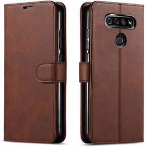 LG Stylo 6 Phone Case, with [Tempered Glass Screen Protector Included] STARSHOP PU Leather Wallet Shockproof Phone Cover Kickstand with Pocket Card Slots Magnet Closure, for LG Stylo 6 - Pink