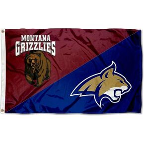 Split Montana vs. Montana State House Divided 3x5 Flag