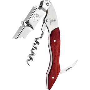 PINEAPPLE Professional Corkscrew Wine Bottle Opener with Foil Cutter Wine Key for Waiters, Servers, Bartenders, Sommeliers, Wine Lovers (Stainless Steel)