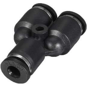 uxcell Plastic Connect Splitter Push To Tube Fittings 4 mm or 5/32" OD Push Lock 5pcs