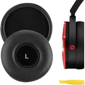 Geekria QuickFit Replacement Ear Pads for AKG Y50 Headphones Ear Cushions, Headset Earpads, Ear Cups Cover Repair Parts (Black)